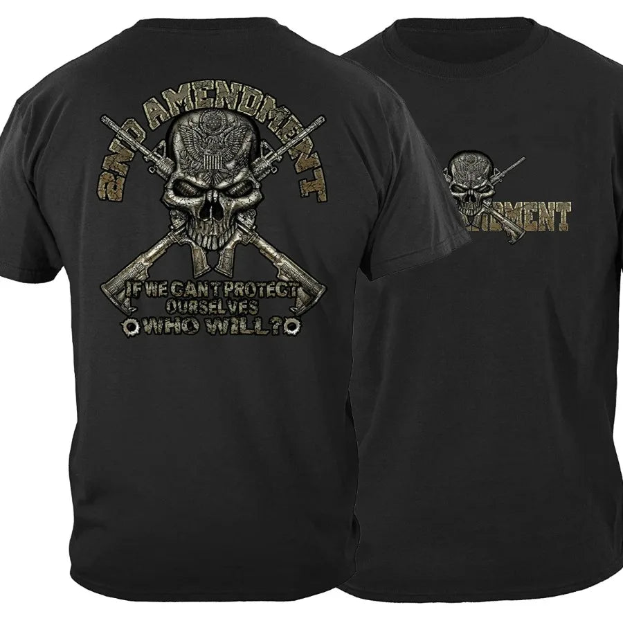 2nd Amendment Patriot Skull Tee