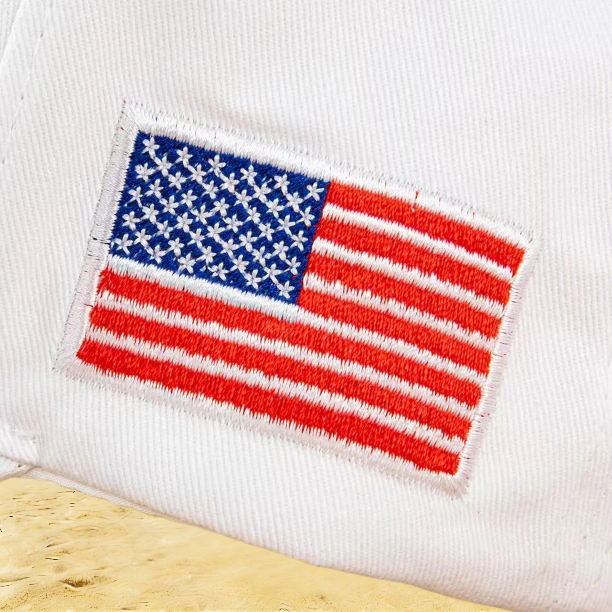 45-47 White Patriot Hat