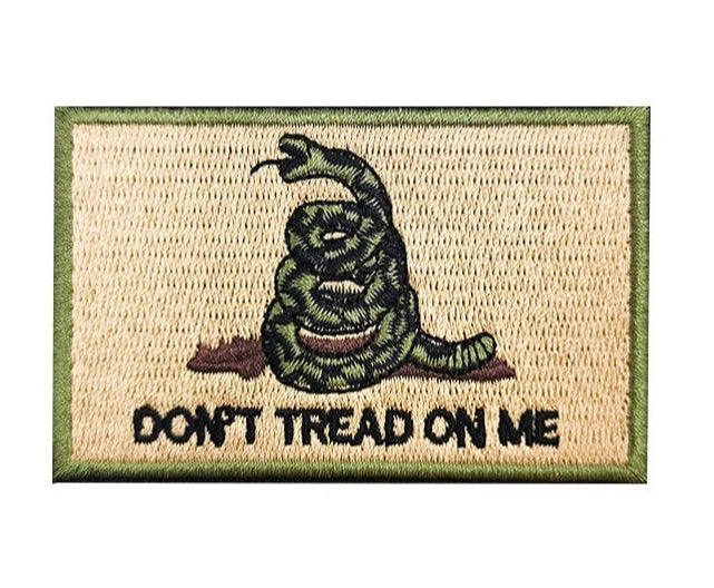 Don't Tread On Me Skull Iron-On Patch