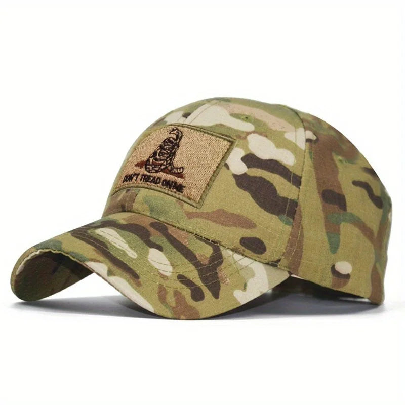 "Don't Tread On Me" Tactical Embroidered Velcros Patch Hook & Loop Fastener- Military Morale Badge for Molle Backpack