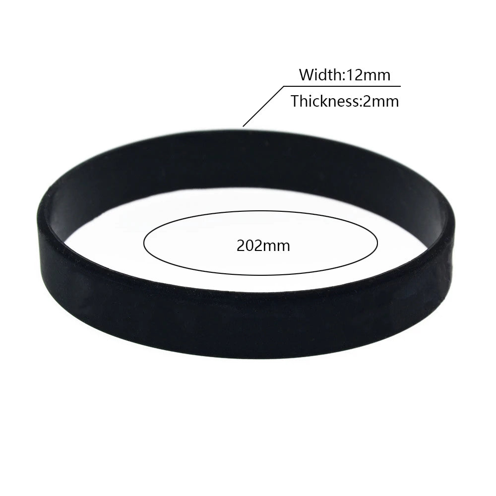 Thin Blue Line Silicone Wristband