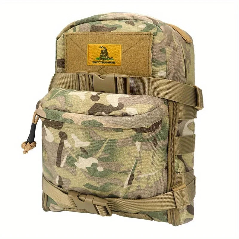 "Don't Tread On Me" Tactical Embroidered Velcros Patch Hook & Loop Fastener- Military Morale Badge for Molle Backpack