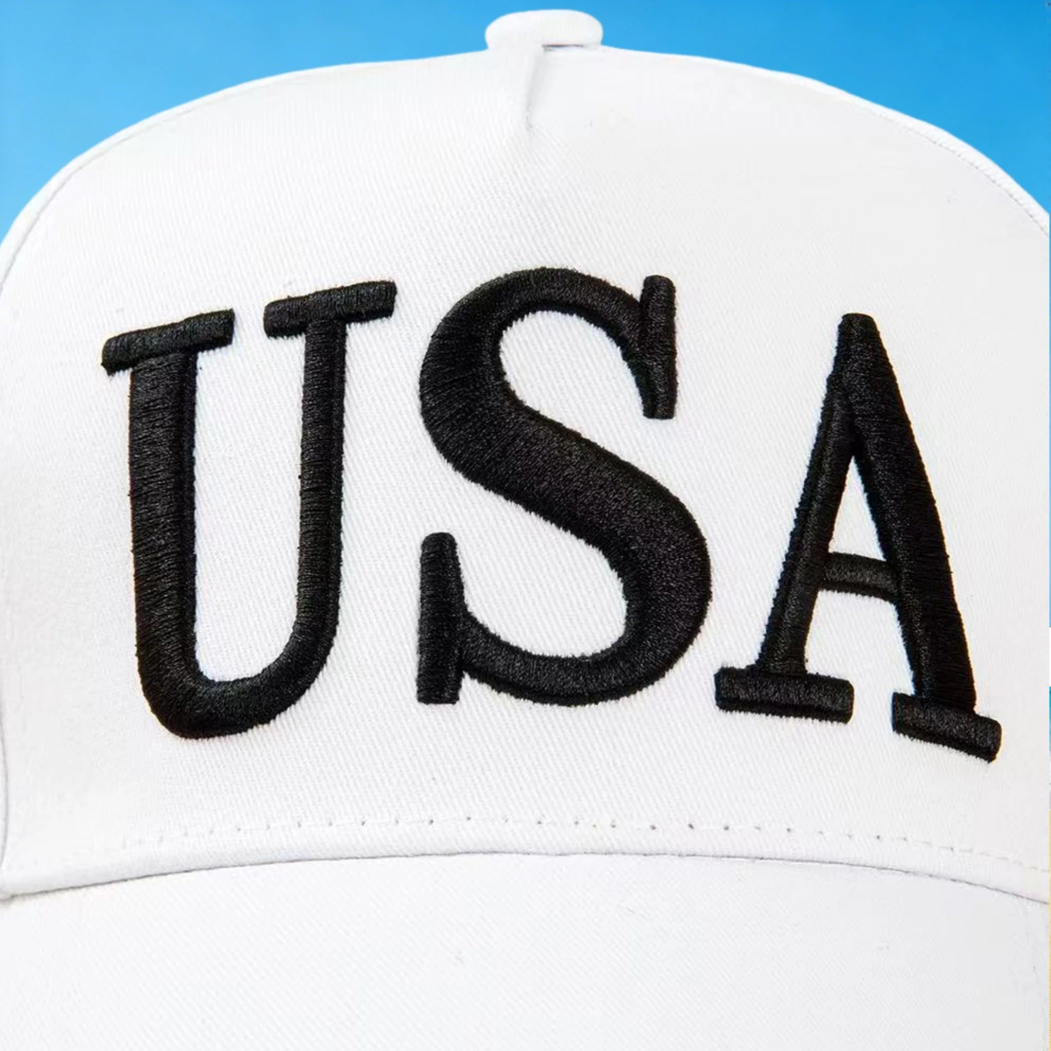 45-47 White Patriot Hat
