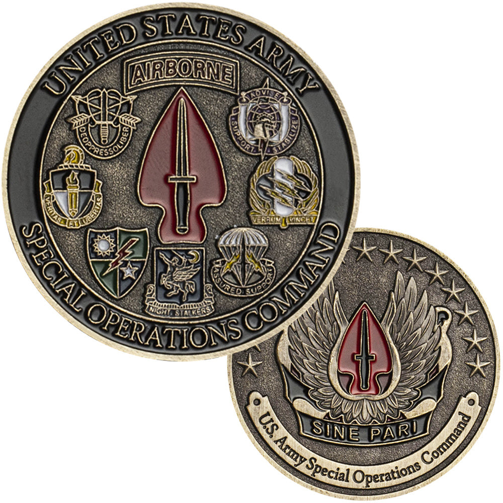 Army Special Operations Challenge Coin