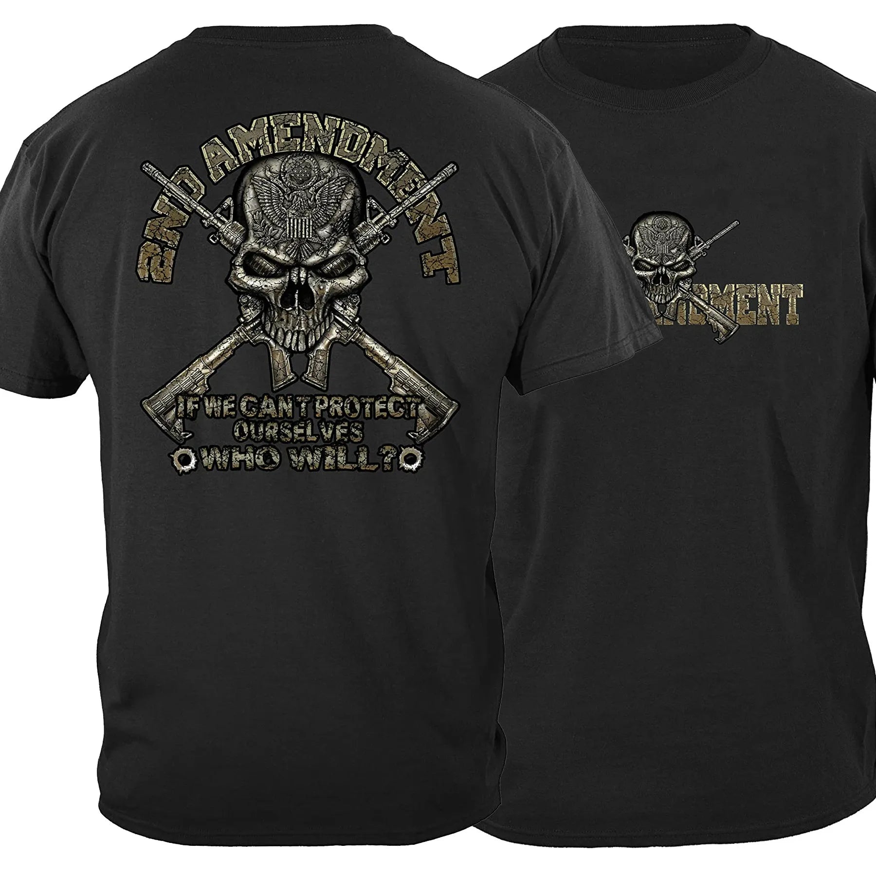 2nd Amendment Patriot Skull Tee