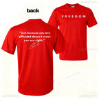 Charlie Kirk Freedom Tribute Tee