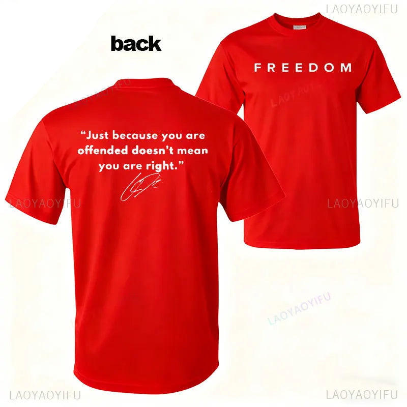 Charlie Kirk Freedom Tribute Tee