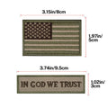 In God We Trust Flag Patch Set