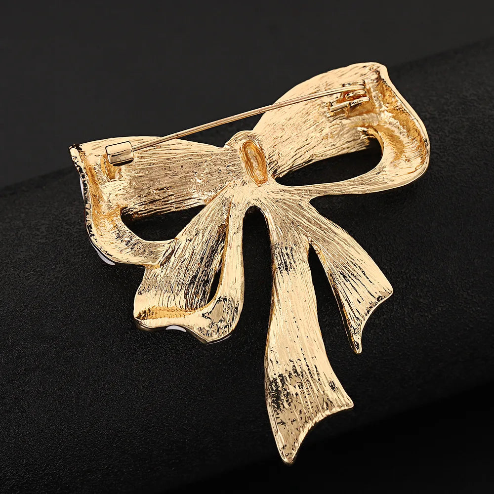 American Flag Bow Brooch Pin