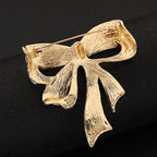 American Flag Bow Brooch Pin