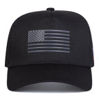 American Flag Embroidered Trucker Cap