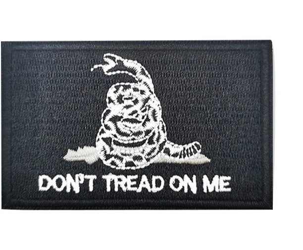 Don't Tread On Me Skull Iron-On Patch