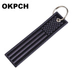 USA Flag Chain Keychain