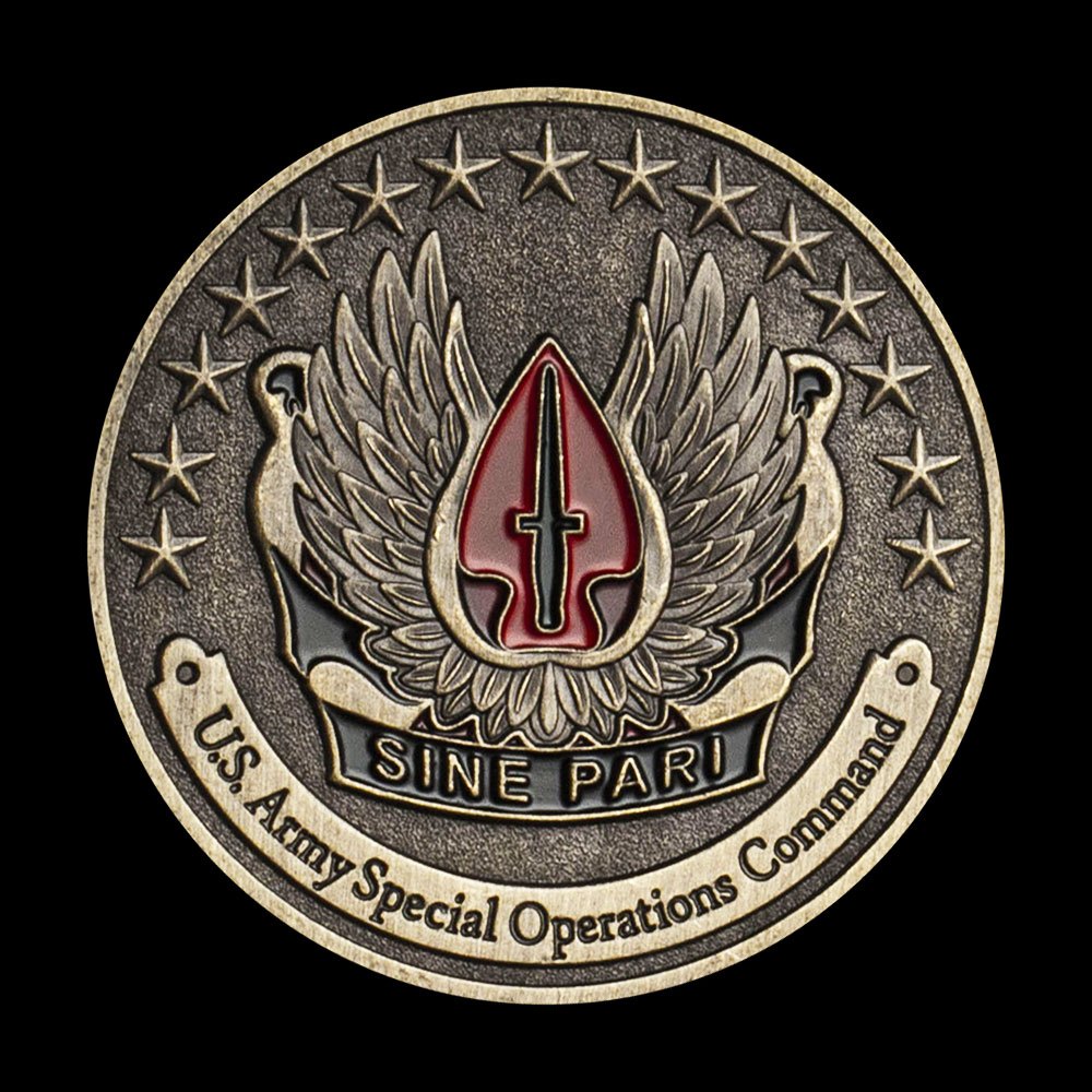 Army Special Operations Challenge Coin