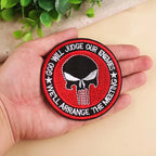 Don't Tread On Me Skull Iron-On Patch