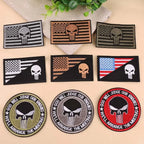 Don't Tread On Me Skull Iron-On Patch