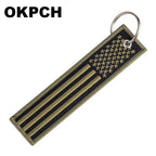 USA Flag Chain Keychain
