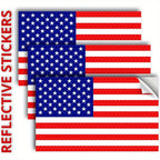 Thin Blue Line Reflective Decal Set