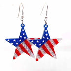 American Flag Patriotic Earrings