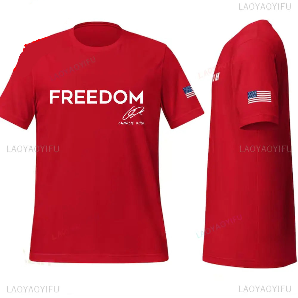 Charlie Kirk Freedom Tribute Tee