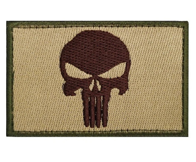 Don't Tread On Me Skull Iron-On Patch