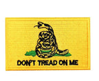 Don't Tread On Me Skull Iron-On Patch