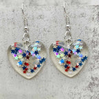 American Flag Patriotic Earrings
