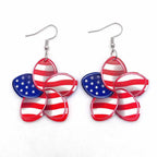 American Flag Patriotic Earrings