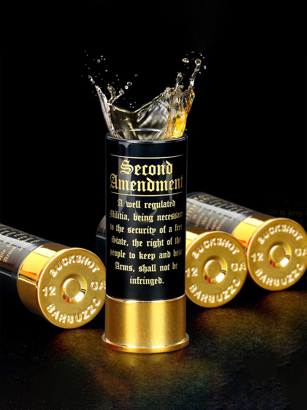 2nd Amendment 12 Gauge Shot Glass Set