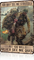 US Army Veteran Retro Tin Sign