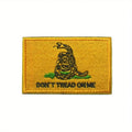 "Don't Tread On Me" Tactical Embroidered Velcros Patch Hook & Loop Fastener- Military Morale Badge for Molle Backpack