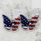 American Flag Patriotic Earrings