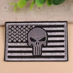 Don't Tread On Me Skull Iron-On Patch
