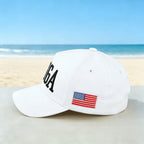45-47 White Patriot Hat