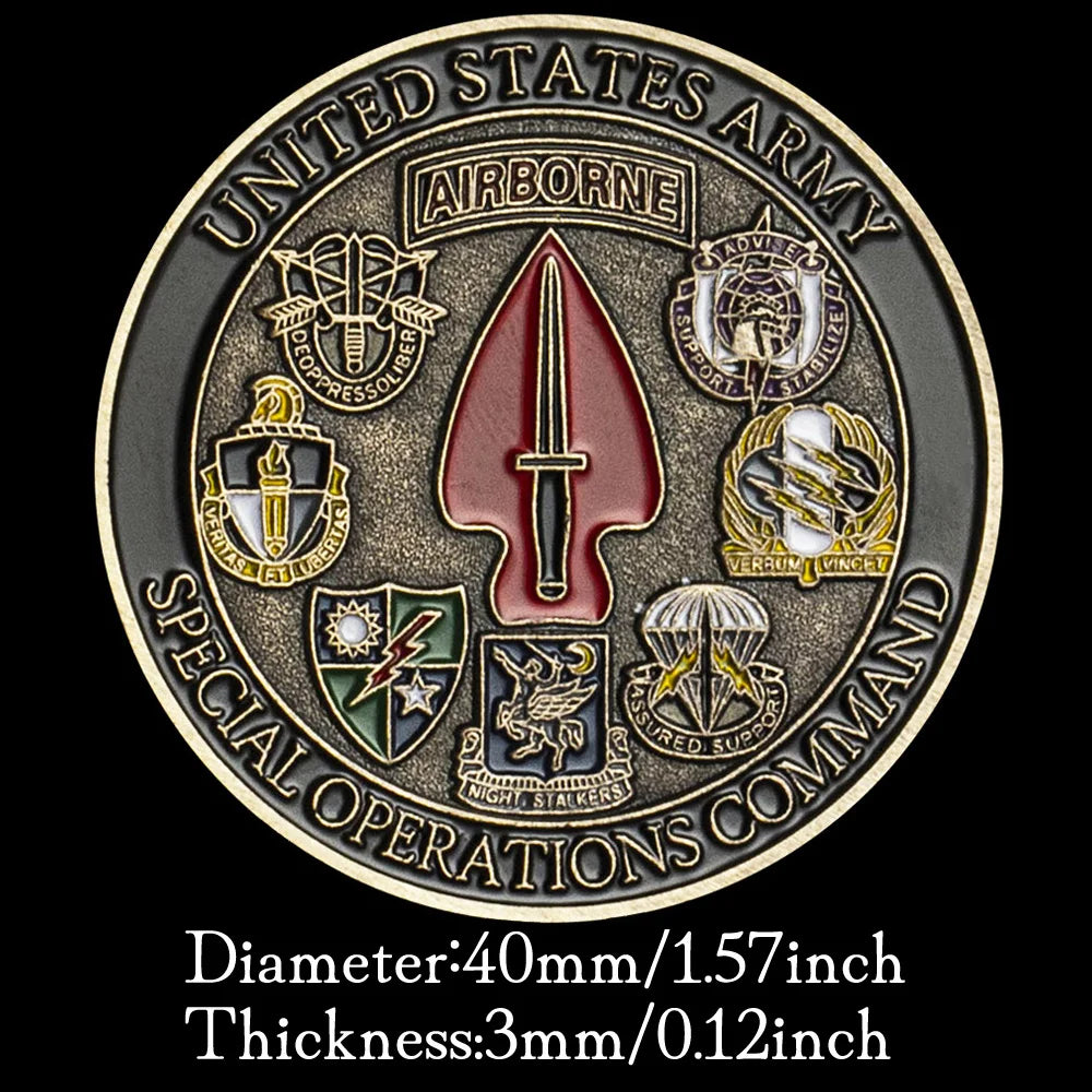 Army Special Operations Challenge Coin