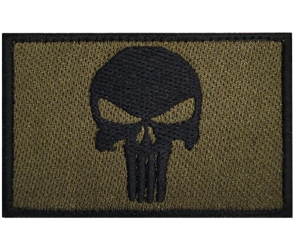 Don't Tread On Me Skull Iron-On Patch