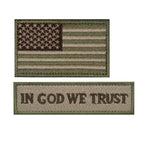 In God We Trust Flag Patch Set