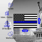 Thin Blue Line Reflective Decal Set