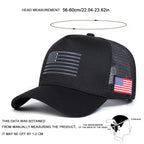 American Flag Embroidered Trucker Cap