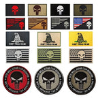Don't Tread On Me Skull Iron-On Patch
