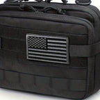 USA Flag Embroidered Patch Set