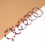Patriotic USA Bead Bracelet Set