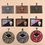 Don't Tread On Me Skull Iron-On Patch