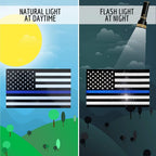 Thin Blue Line Reflective Decal Set
