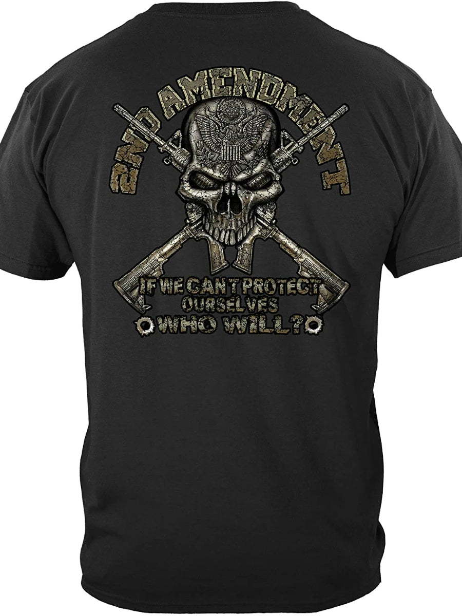 2nd Amendment Patriot Skull Tee