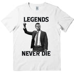 Legends Never Die Charlie Kirk Tee