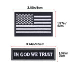 In God We Trust Flag Patch Set