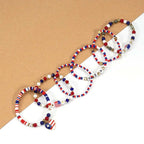 Patriotic USA Bead Bracelet Set