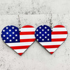 American Flag Patriotic Earrings