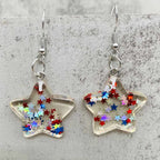 American Flag Patriotic Earrings